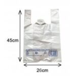 sac plastique a bretelle  500 pcs