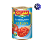 TOMATES PELÉES EN CUBES 1/2 X 24