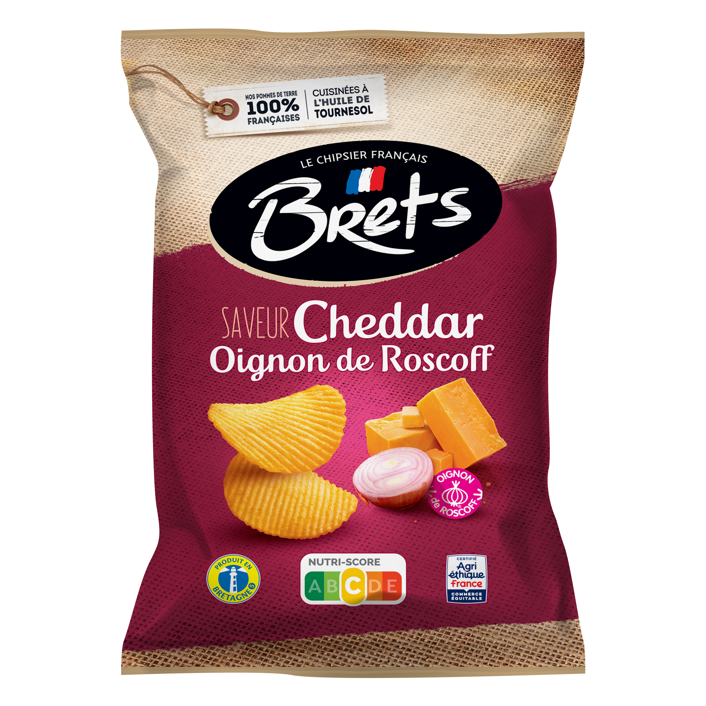brets-cheddar-oignon-de-roscoff-125g-recto.png BRET'S Cheddar, oignon de Roquefort 125 g – Image 1