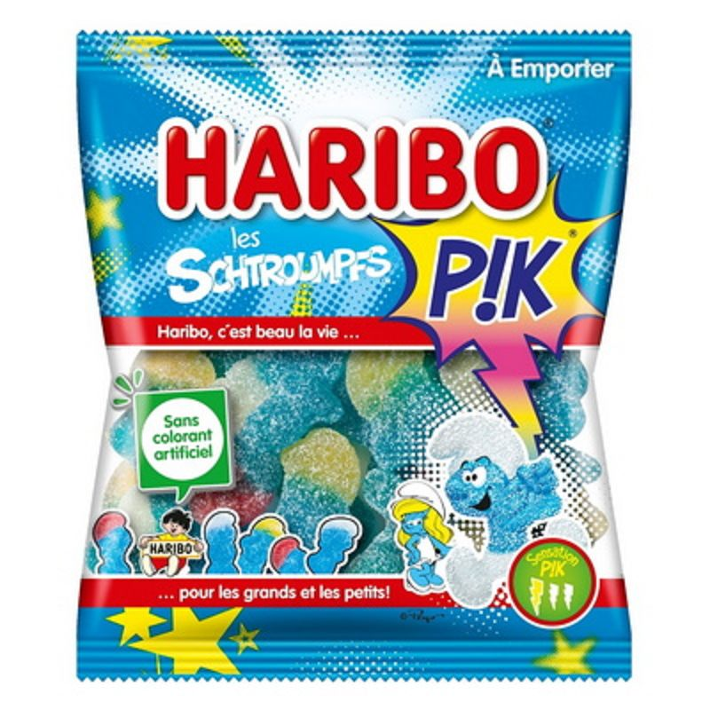 haribo-120g-schtroumpfs-pik-sachets.png HARIBO Les Schtroumpfs Pik 120g – Image 1